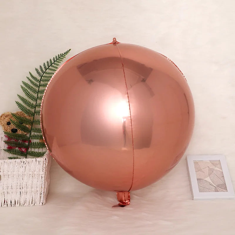 Stora metallic färgade ballonger