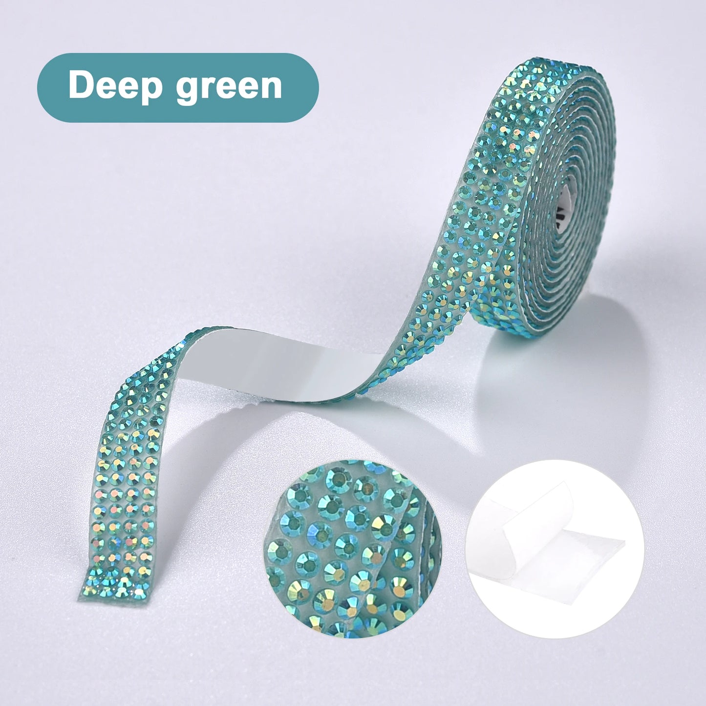 Rhinestone tape pastel colors
