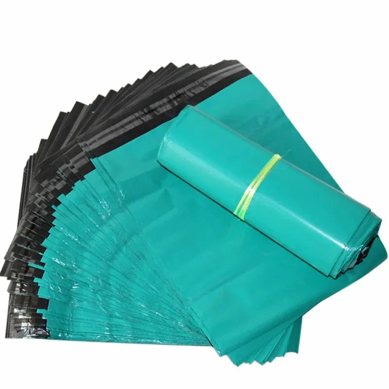 50pcs shipping bags Turquoise different sizes