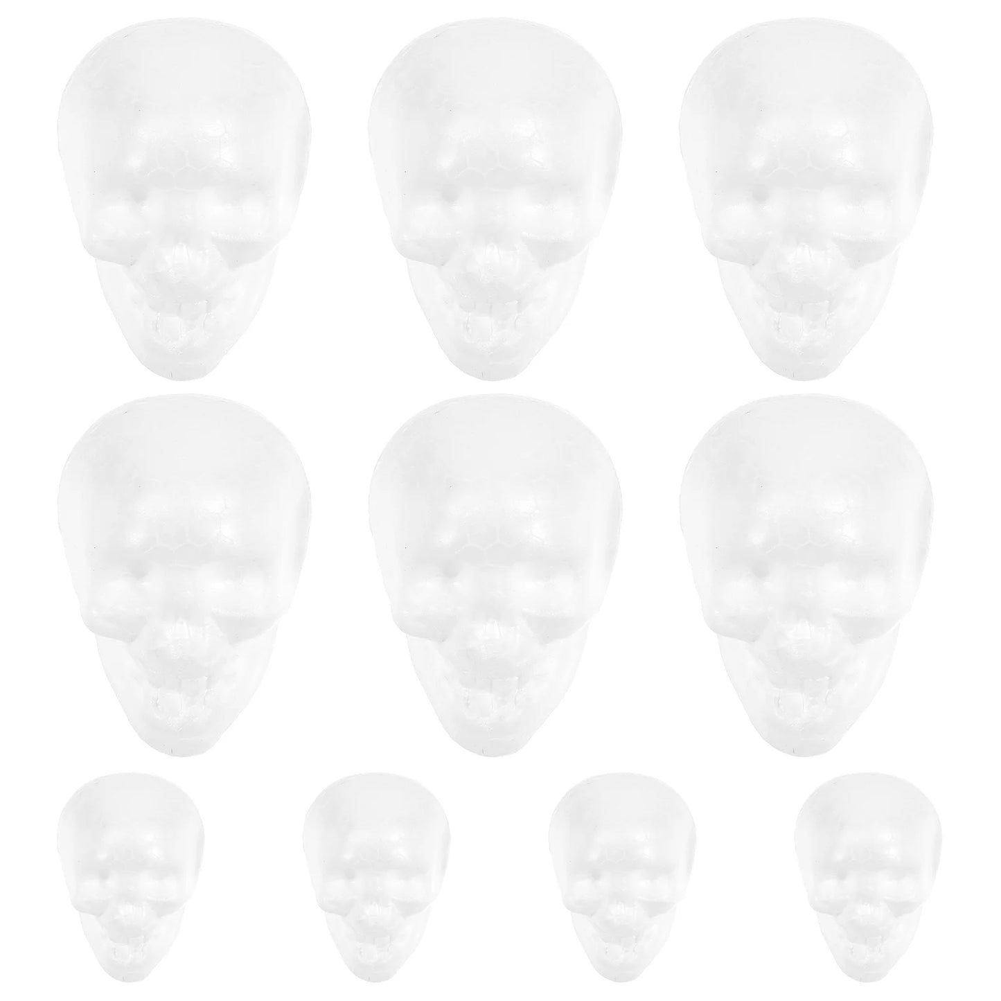 25pcs Styrofoam Skulls