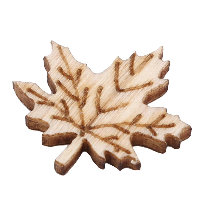 100-pack wooden flowers