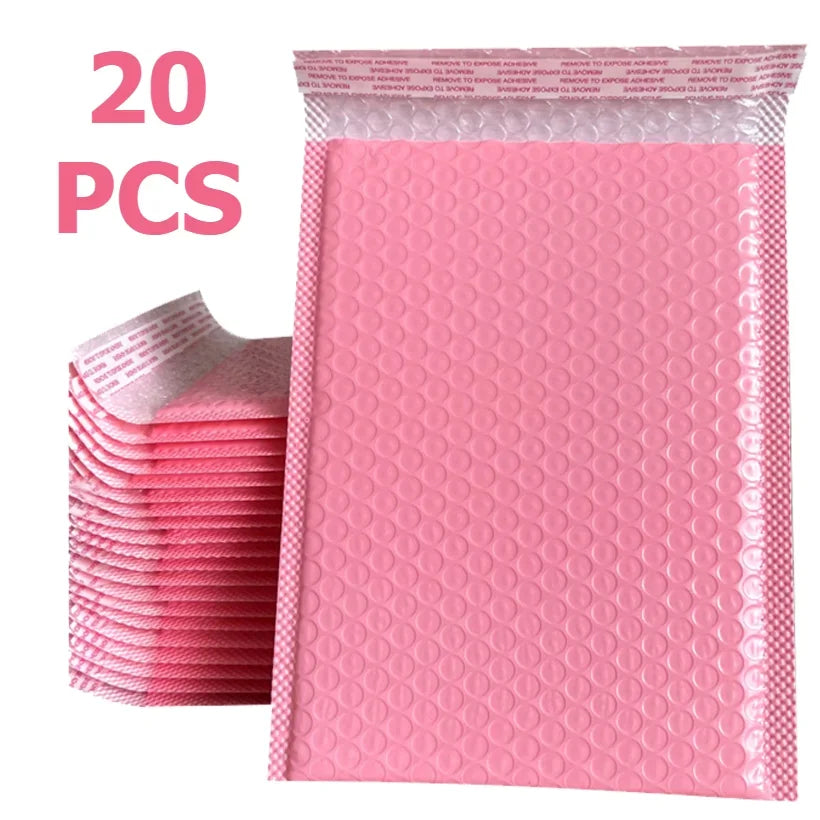 20-pack padded envelopes Pink