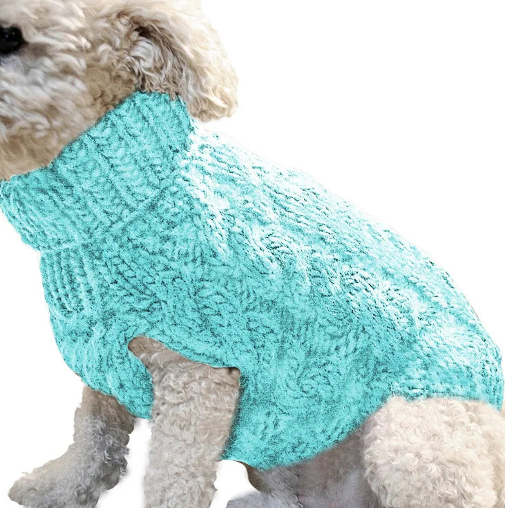 Stickad tröja hund