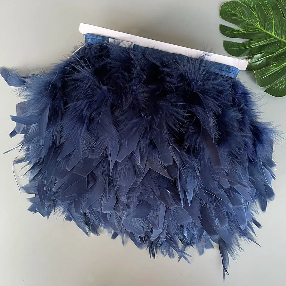 Fluffy kalkon fjädrar 10M