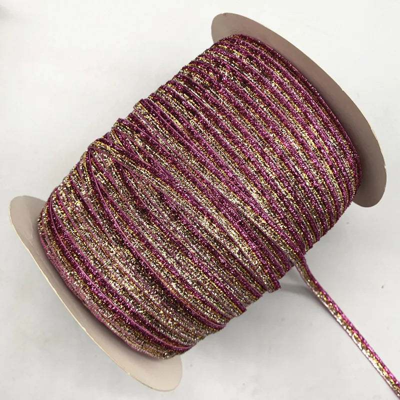 Glittrande sammets band 6mm