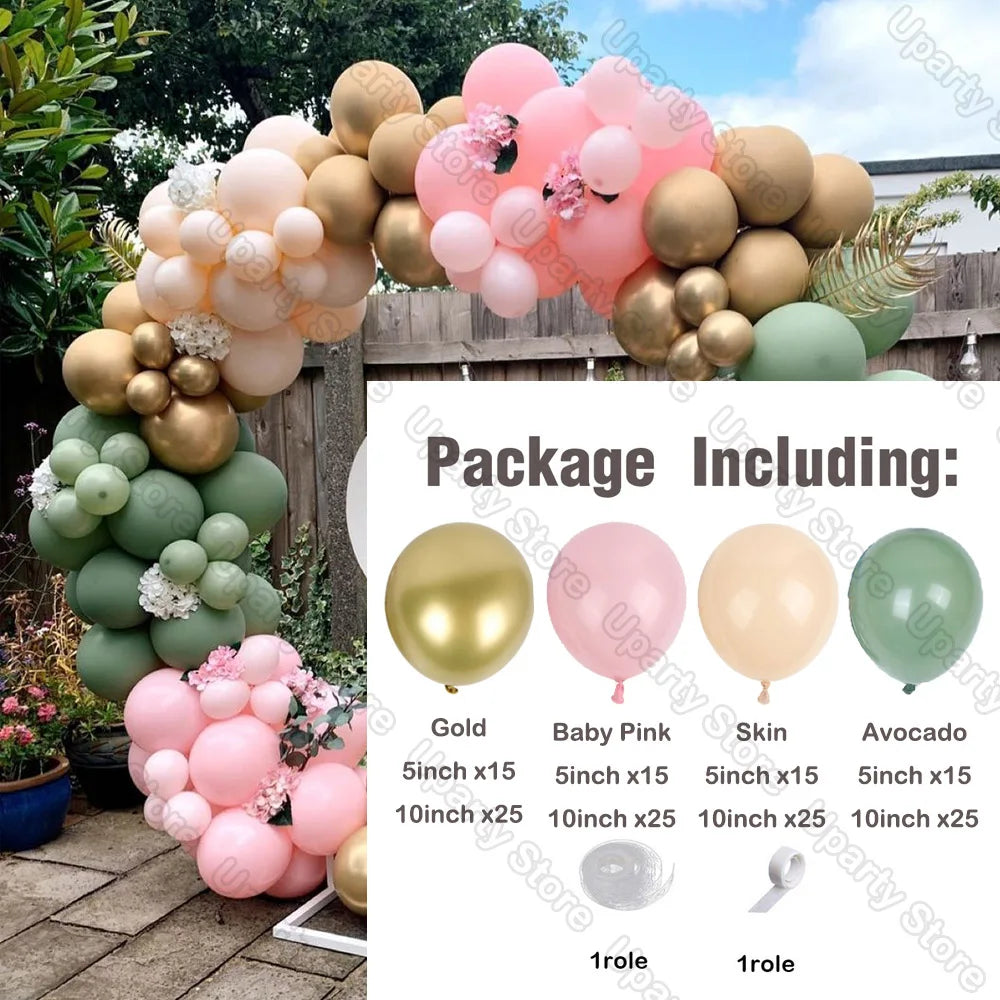 Mixade ballonger på 162st olika färger