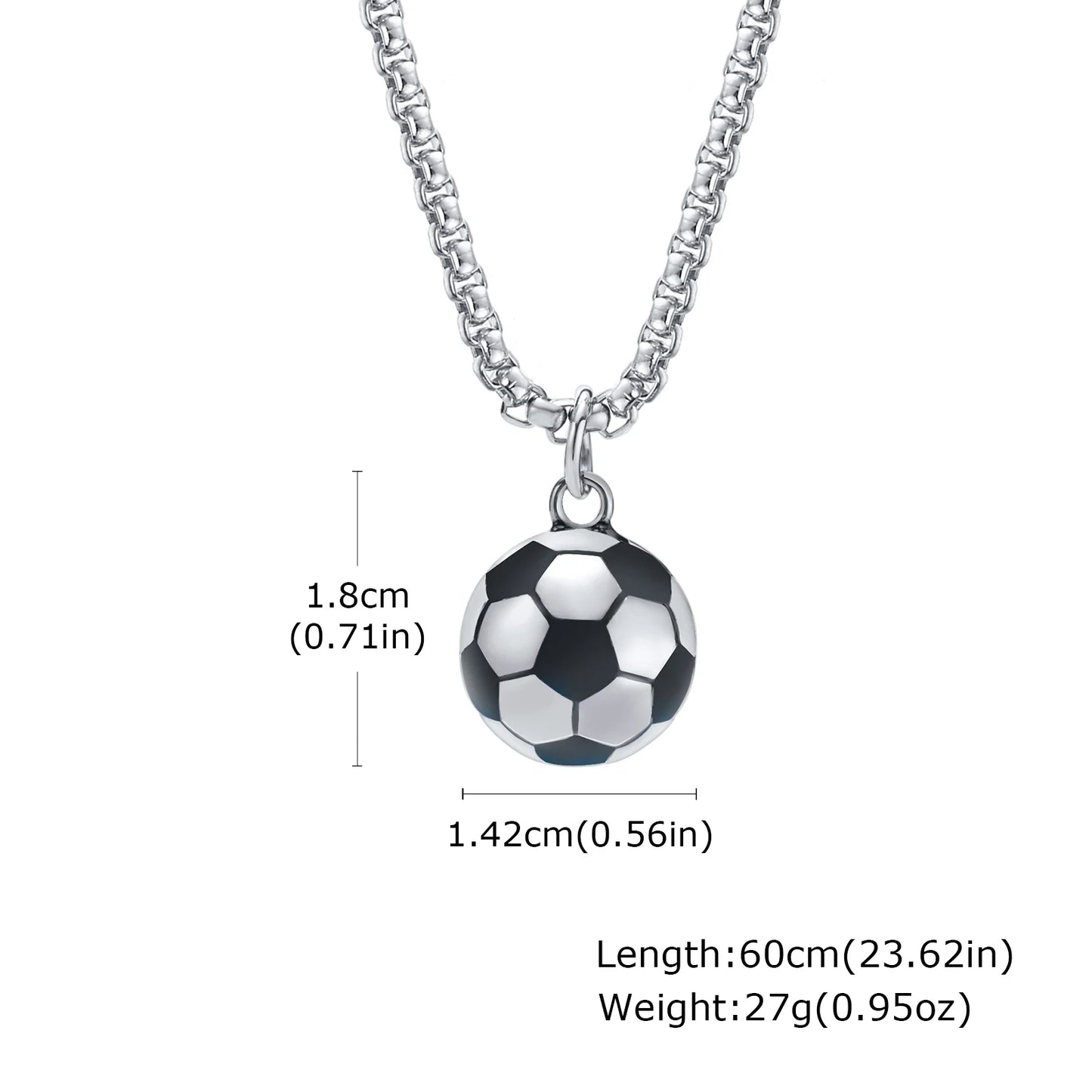 Halsband med fotboll berlock