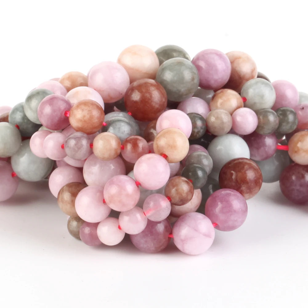 Natural color jade pärlor