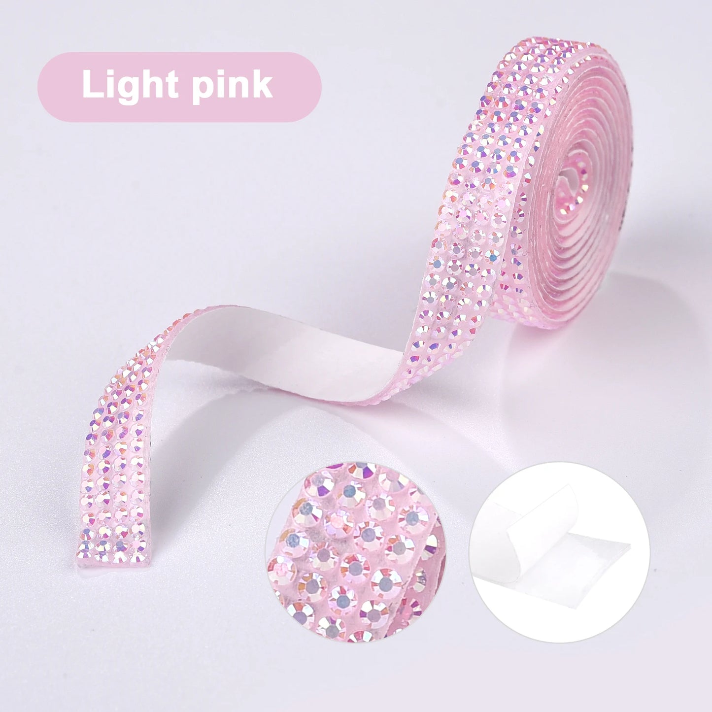 Rhinestone tape pastel colors