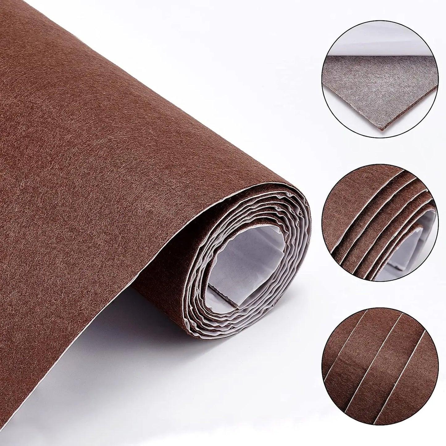 Self-adhesive fabric Felt Yellow