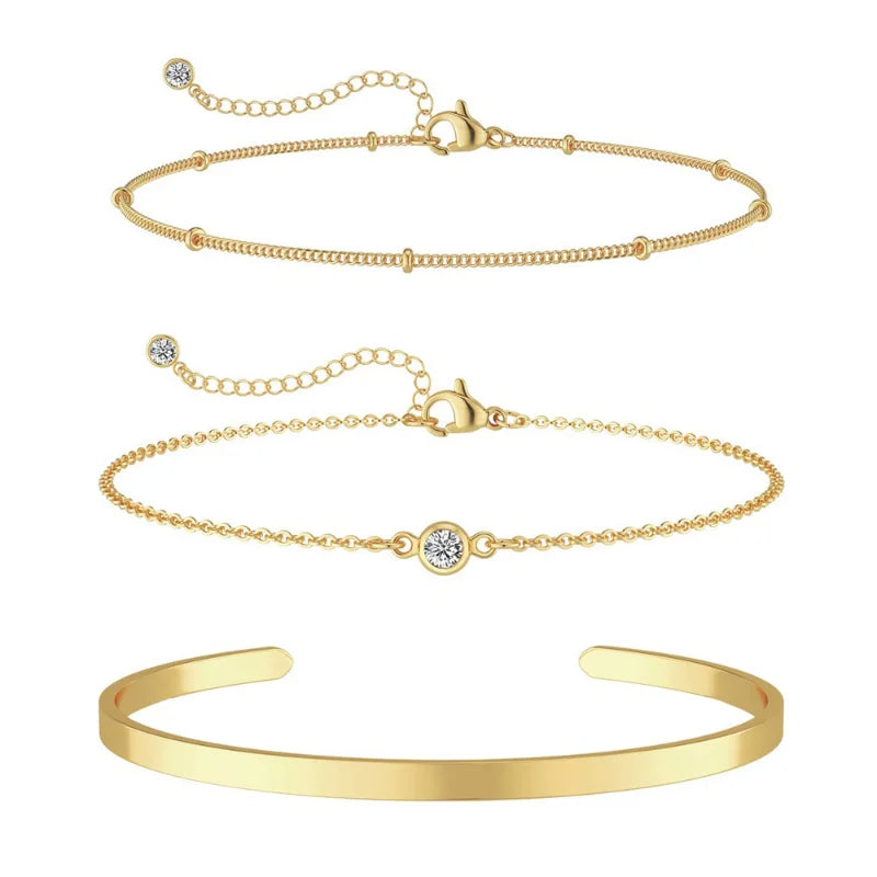 3set armband 14k guld