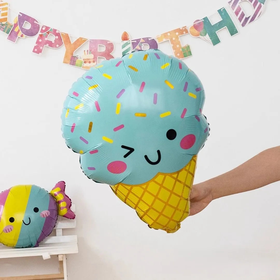 7-pack ballonger med godis& glass
