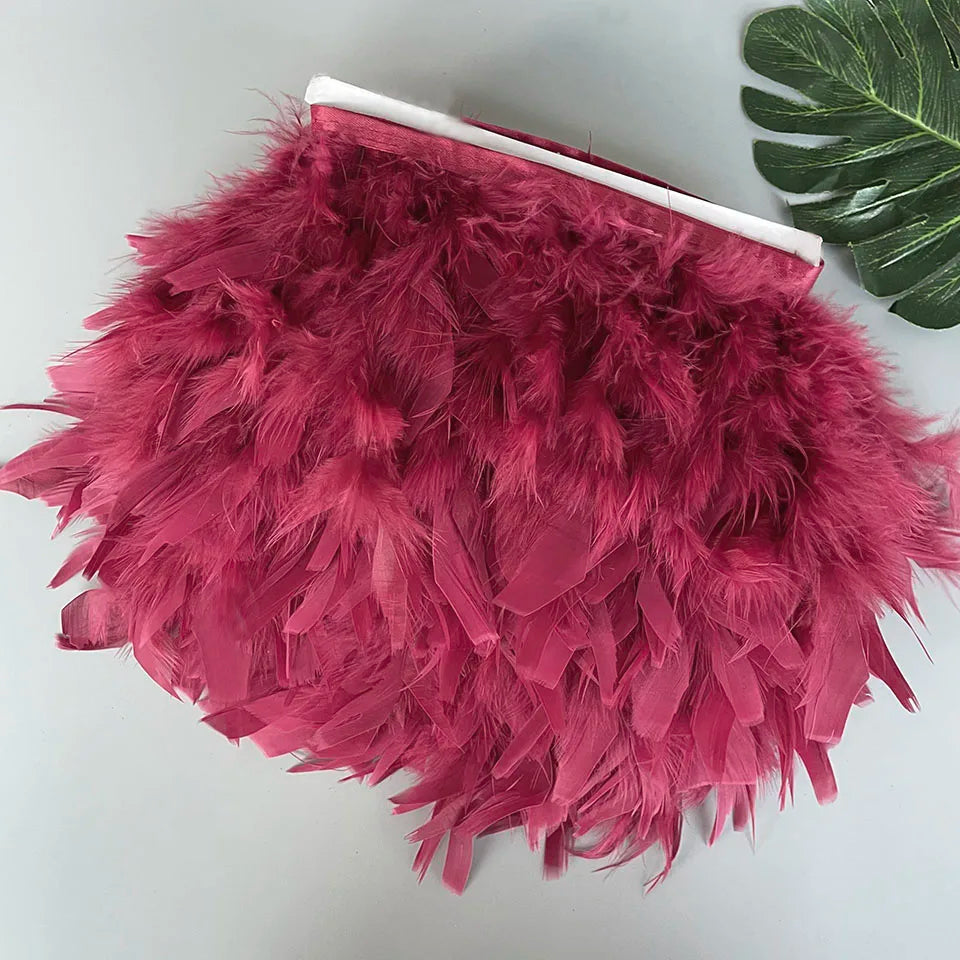 Fluffy kalkon fjädrar 10M