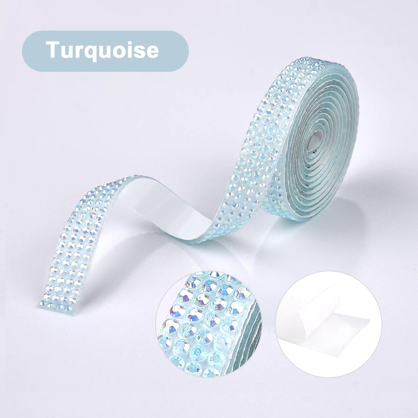 Rhinestone tape pastel colors