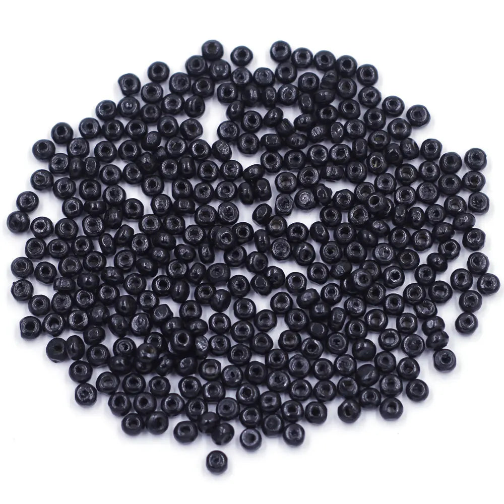 Mini trä pärlor i olika färger 4mm