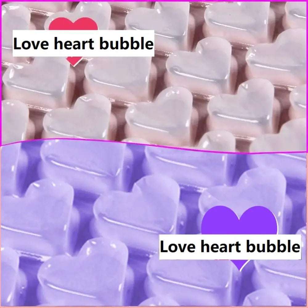 Bubbelplast med hjärtan