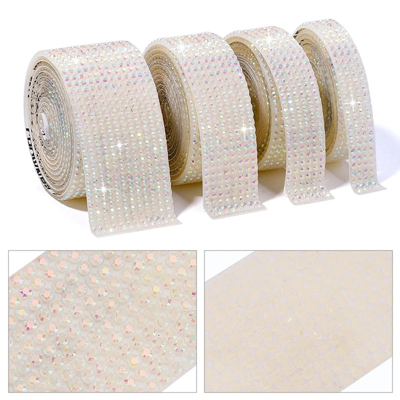 Strass tejp jelly Resin olika färger