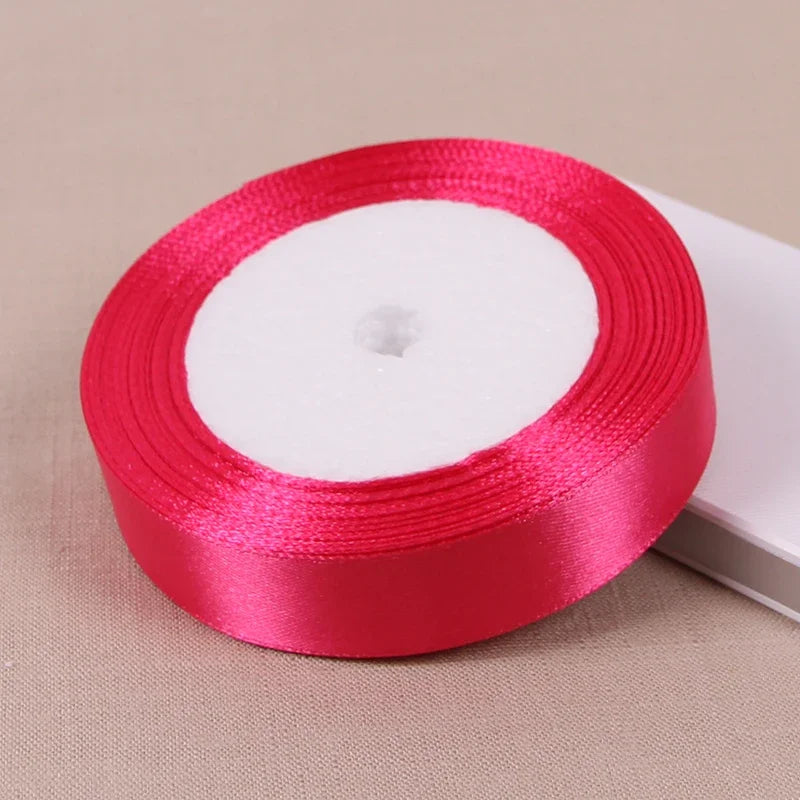 Satin ribbon cerise