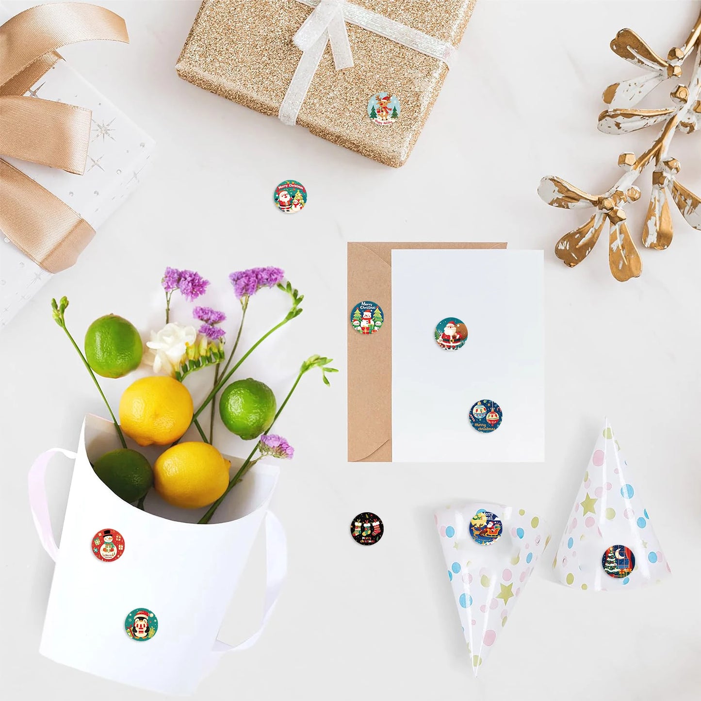 Sticker roll Christmas motif