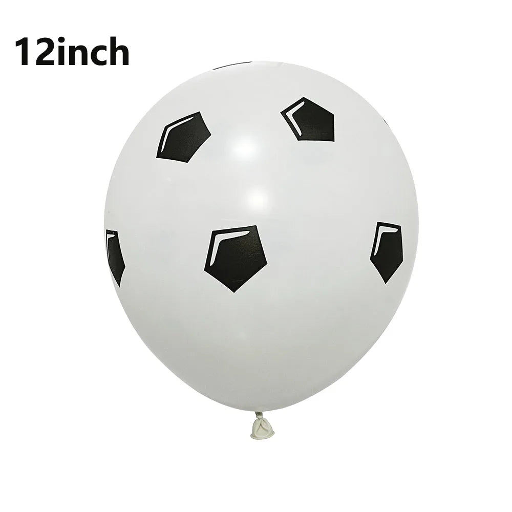 Ballong set med siffra och fotbolls motiv