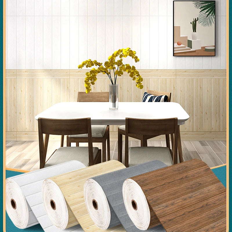 3D väggdekor träpanel/ tegelsten