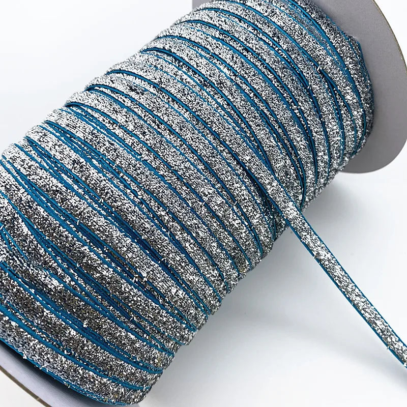 Glittrande sammets band 6mm