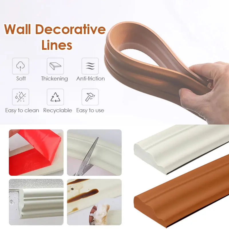 Self-adhesive strips Brown White
