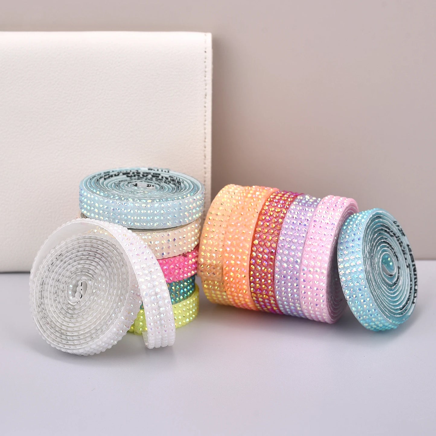 Rhinestone tape pastel colors