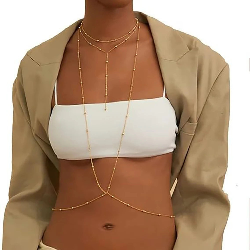 Thin body chain with small beads