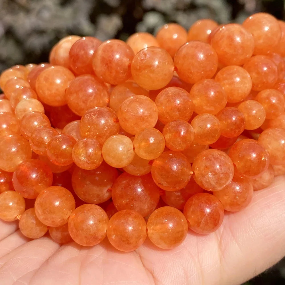 Ädelsten pärlor Natural Angelite jade i olika färger