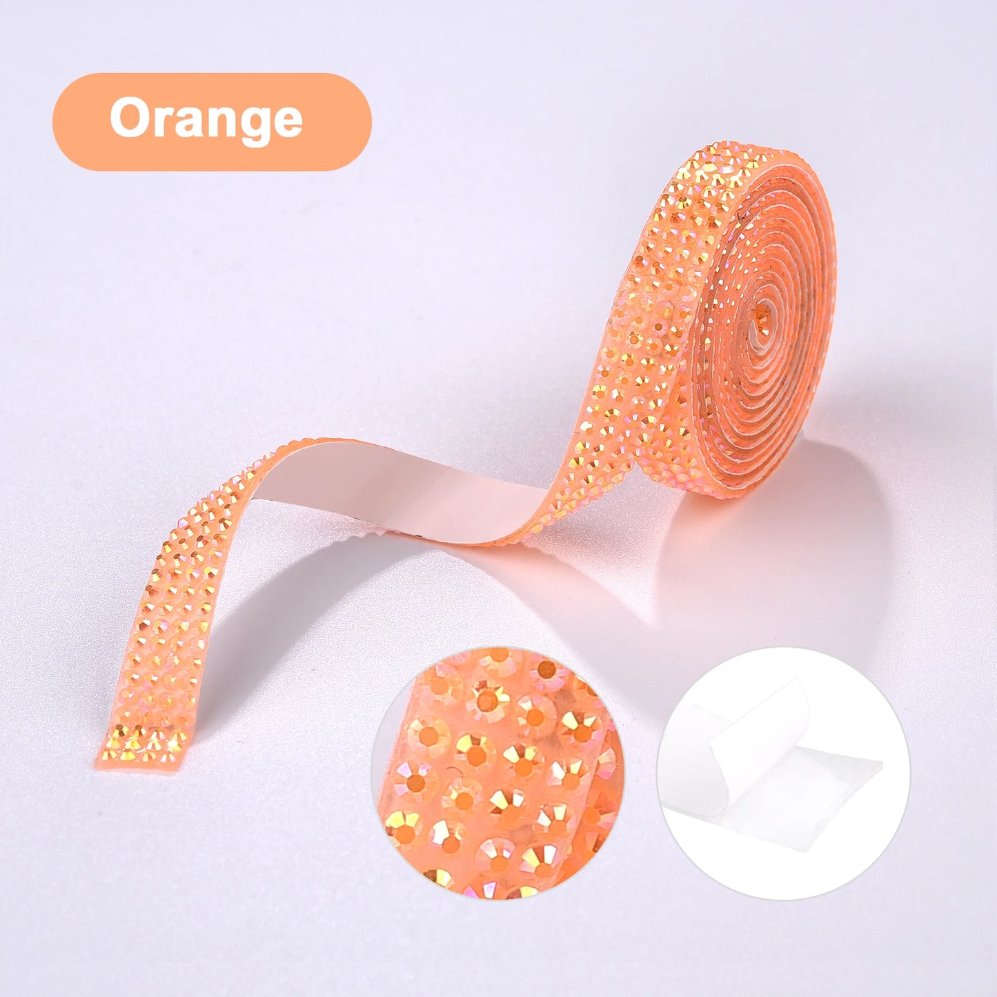 Rhinestone tape pastel colors