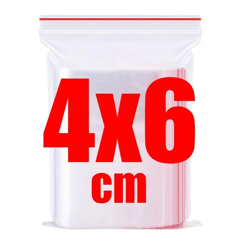 200 zip lock bags in various sizes