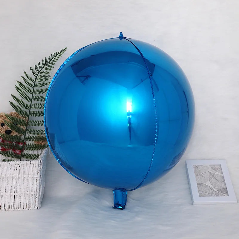 Stora metallic färgade ballonger