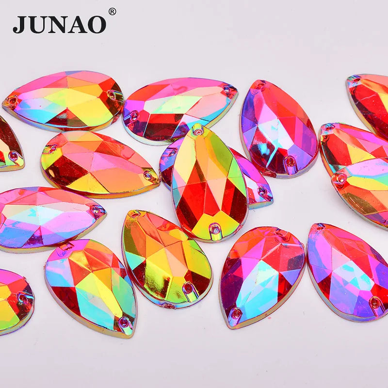 Large sew on rhinestones