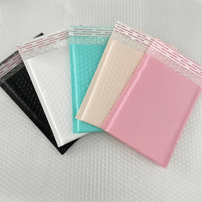 10-pack of padded envelopes, various colors
