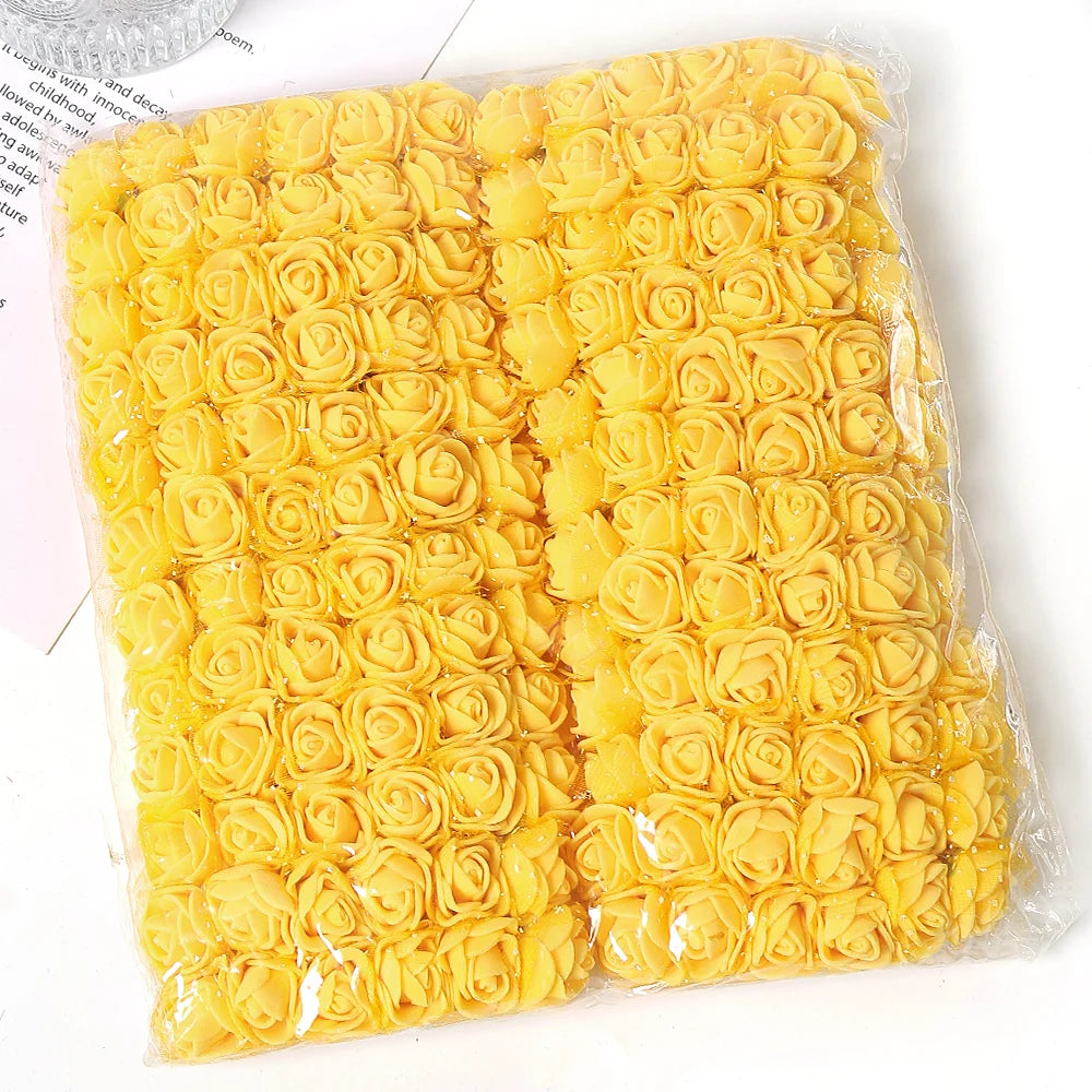 Mini foam roses 16pcs different color choices