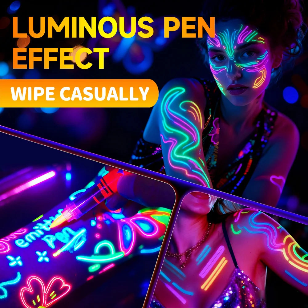 8-pack neon light pennor
