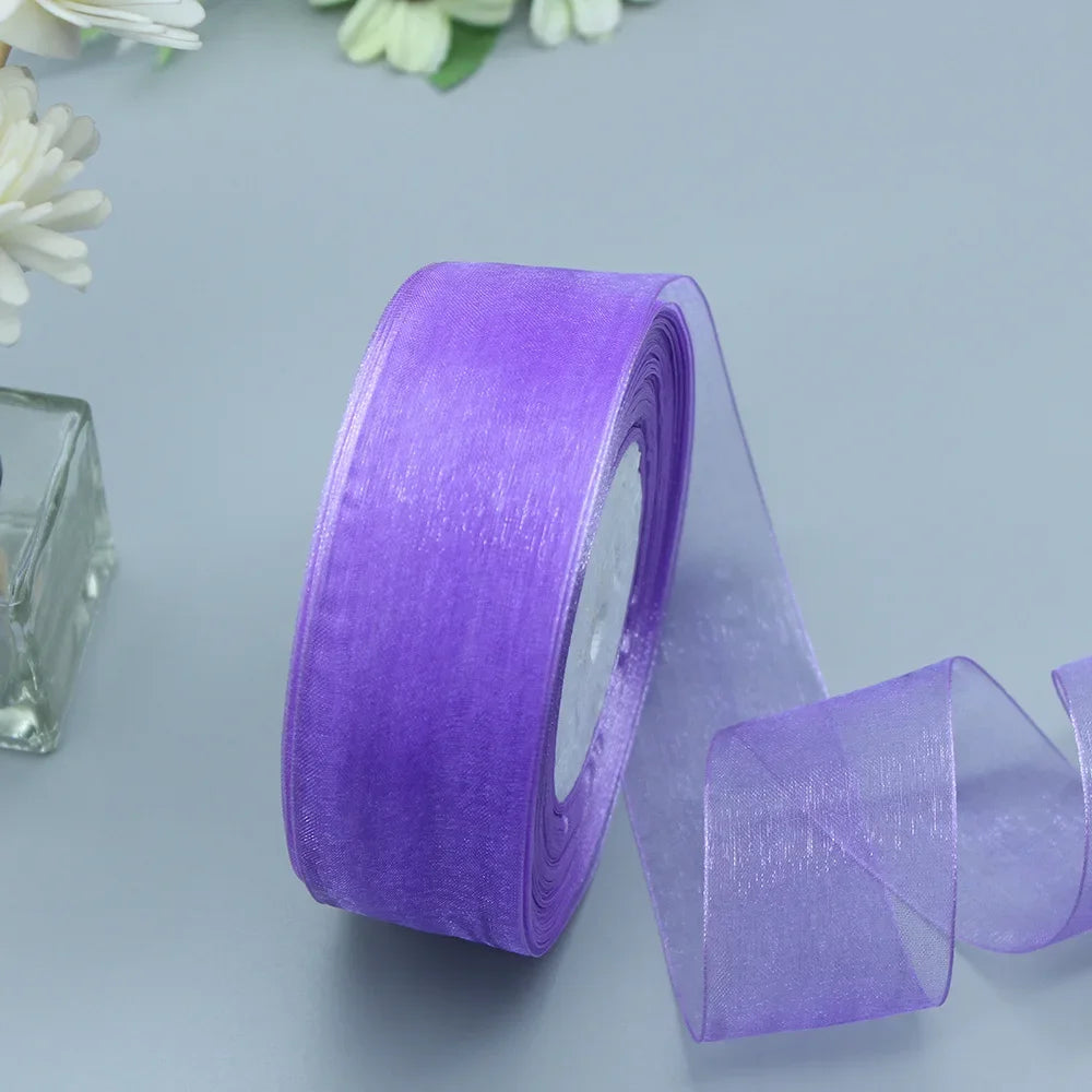 Stor rulle med Organza band