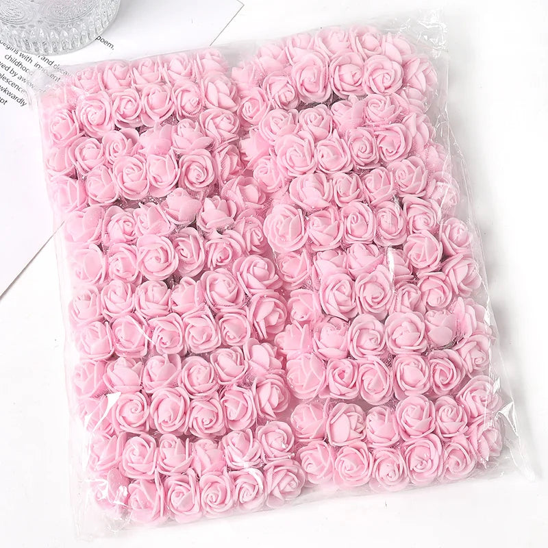Mini foam roses 16pcs different color choices