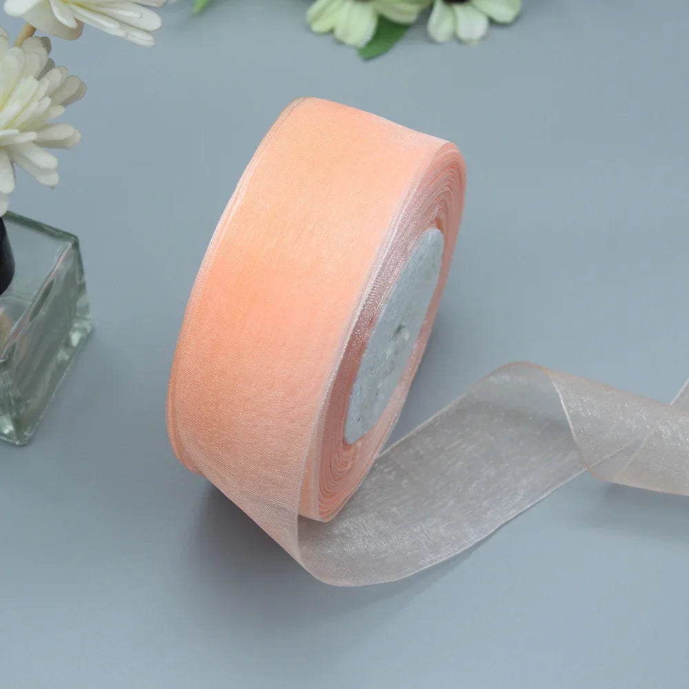 Stor rulle med Organza band