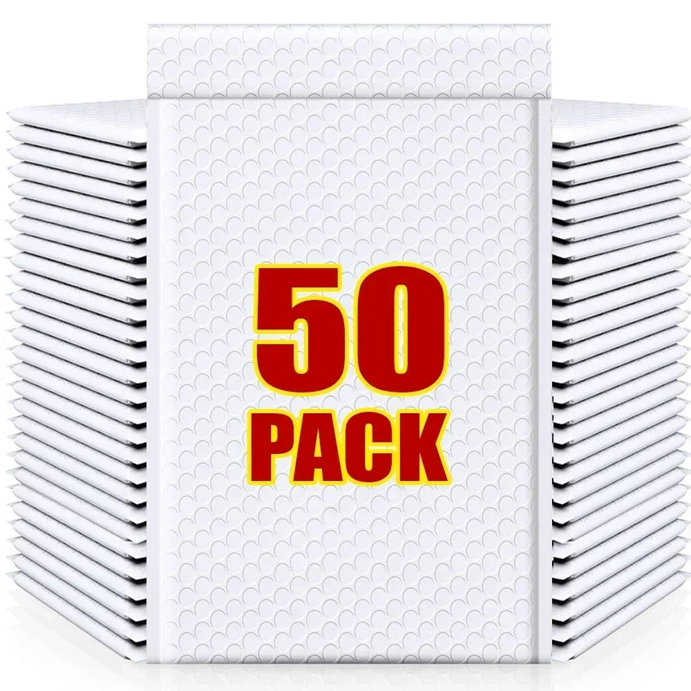 Vita Fraktpåsar med bubbelplast