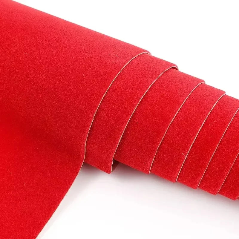 self-adhesive fabric velvet black, red, gray