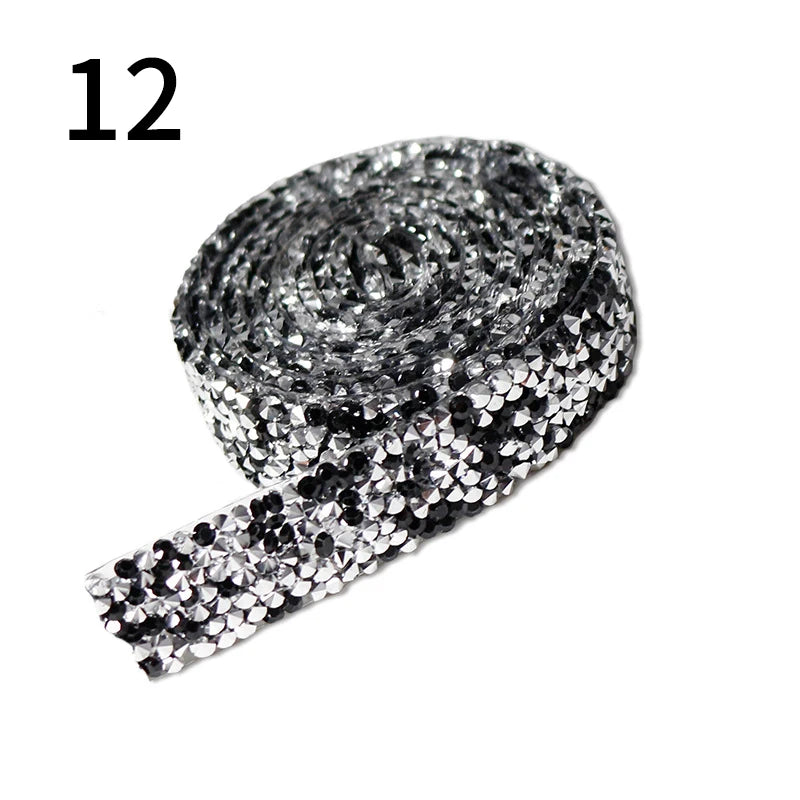 Rhinestone hot fix ribbon