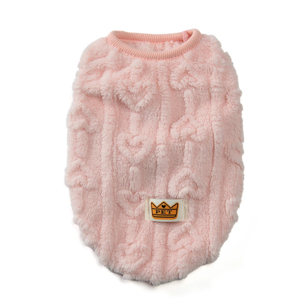 Mönstrad fleece tröja hund