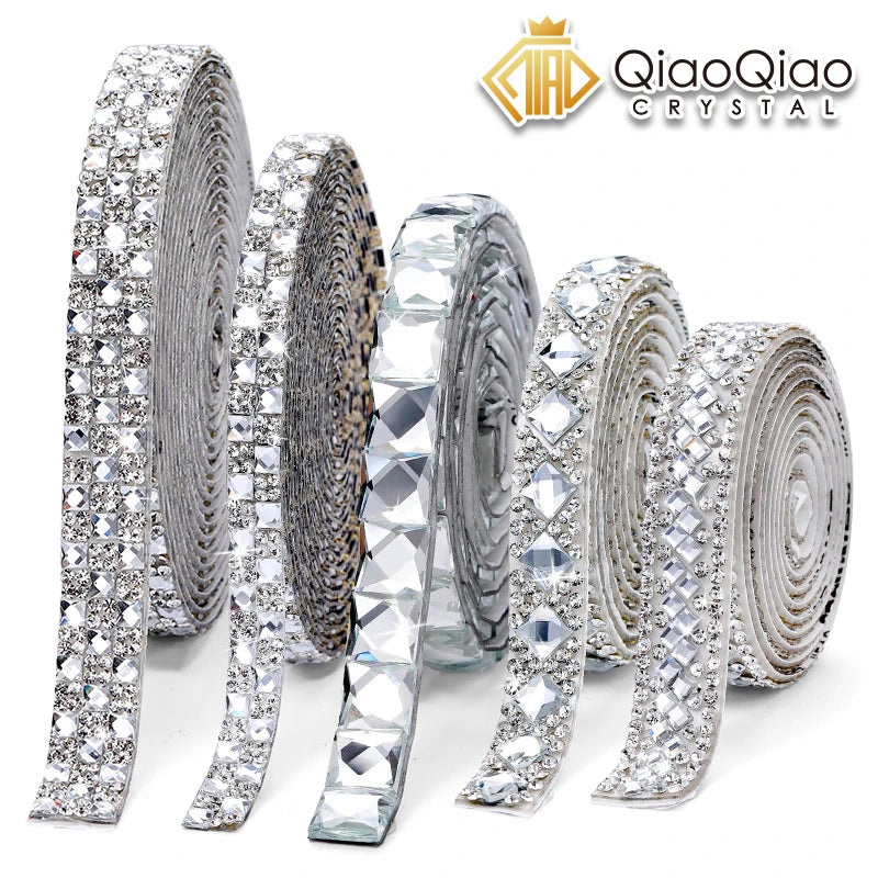 Strass tejp med strass plattor