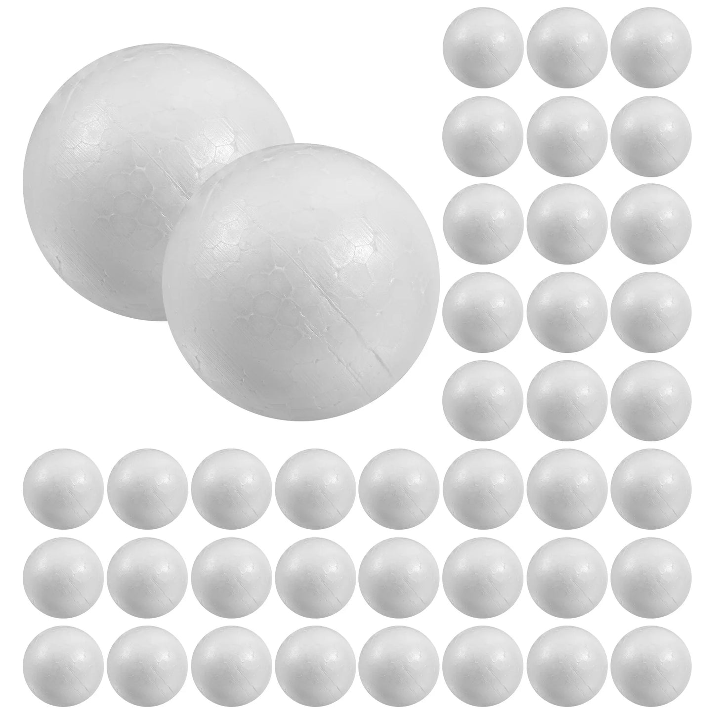 50-100 round Styrofoam balls