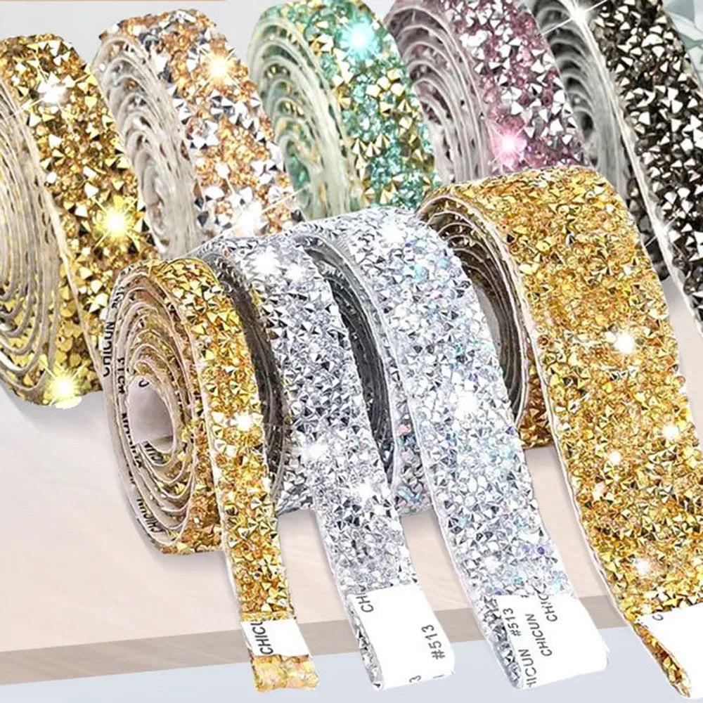 2cm bred strass tejp