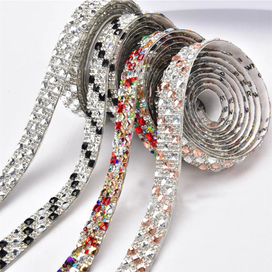 Rhinestone tape Square tiles