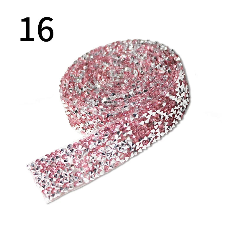 Rhinestone hot fix ribbon