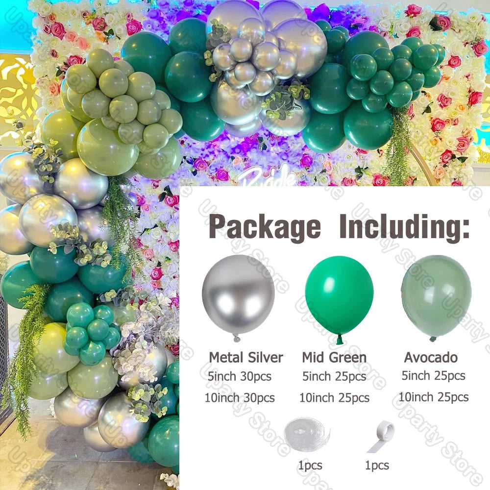 Mixade ballonger på 162st olika färger